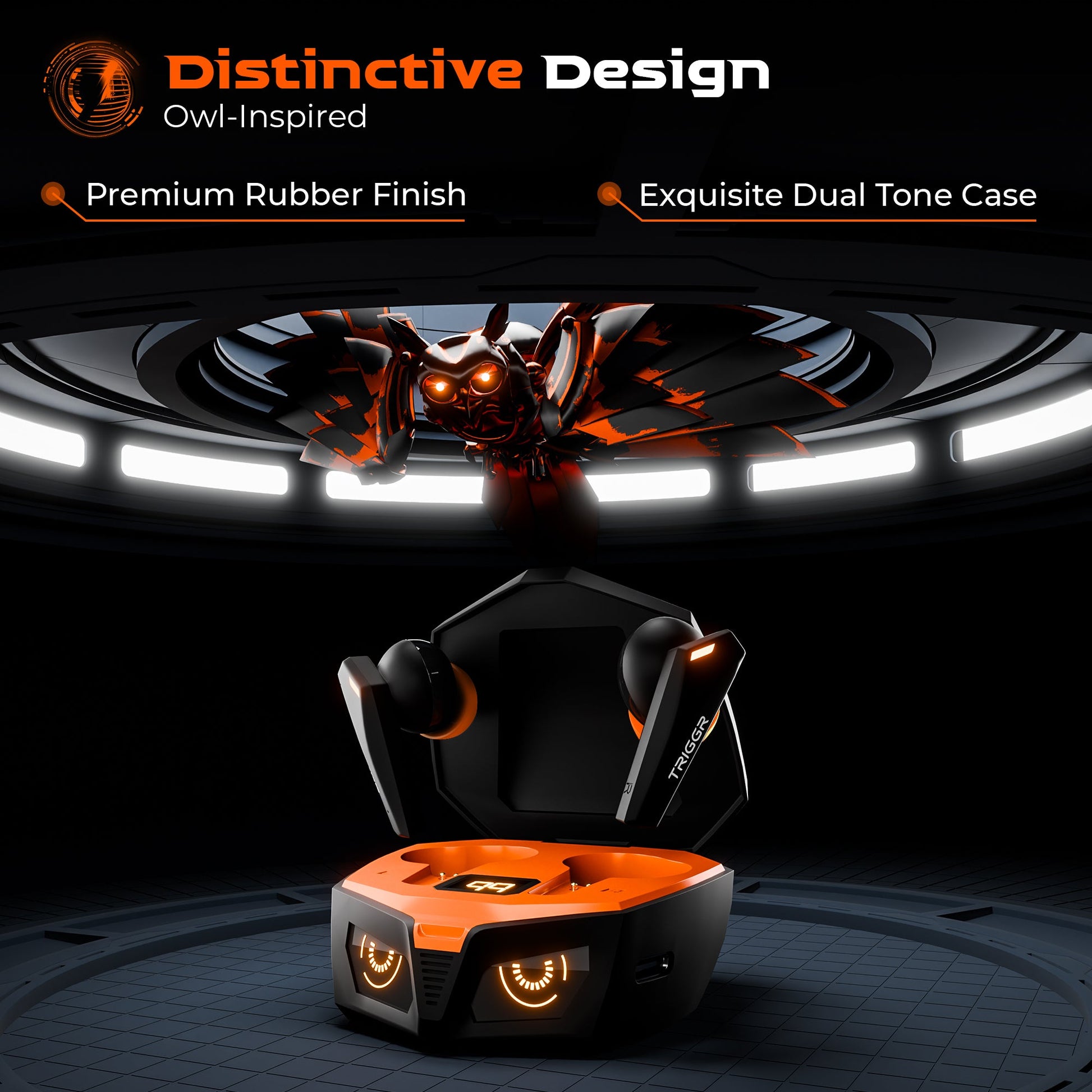 TRIGGR Kraken X1 Plus with Dual Pairing, Battery Display, Quad ENC, 70H Battery, v5.3 Bluetooth