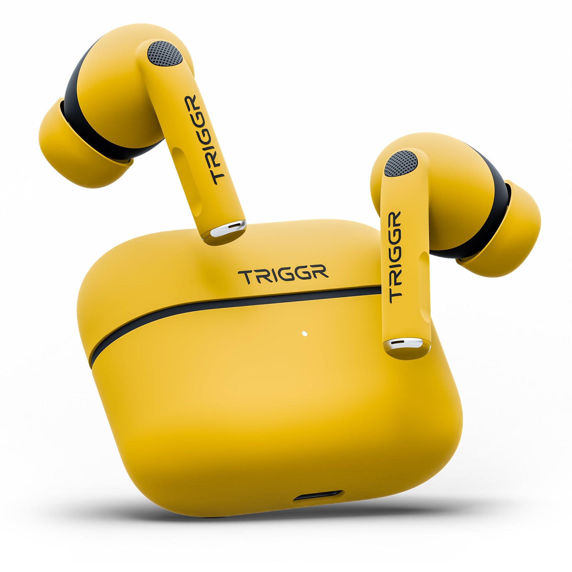 TRIGGR Ultrabuds N4 with Premium Finish, Rubber Grip Design, 40H Battery, 13 mm Drivers Bluetooth v5.4