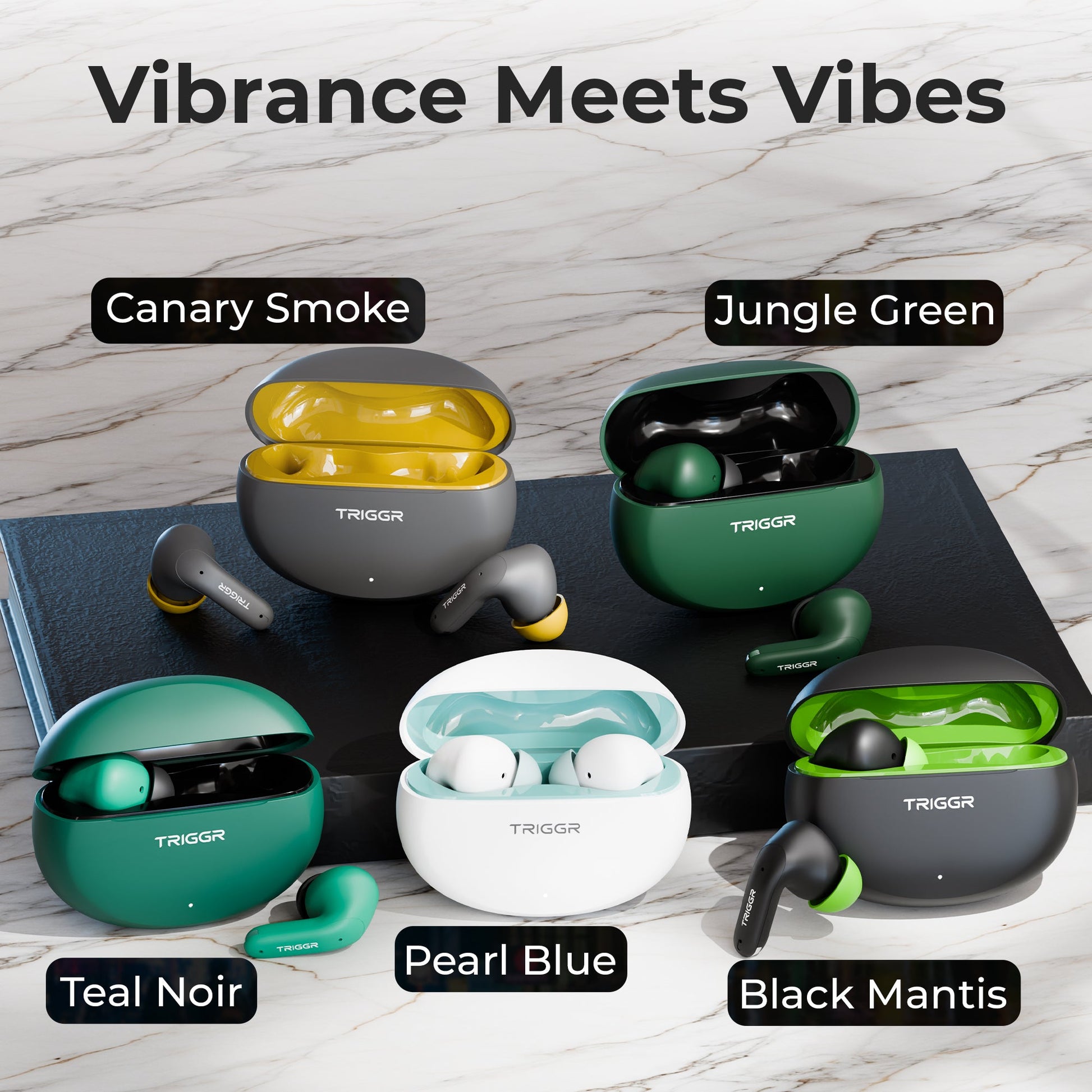 TRIGGR Ultrabuds N3 with Crystal-Clear Calling, 13mm Drivers, Fast Charging, 50H Battery, BassXpand Tech, v5.4 Bluetooth