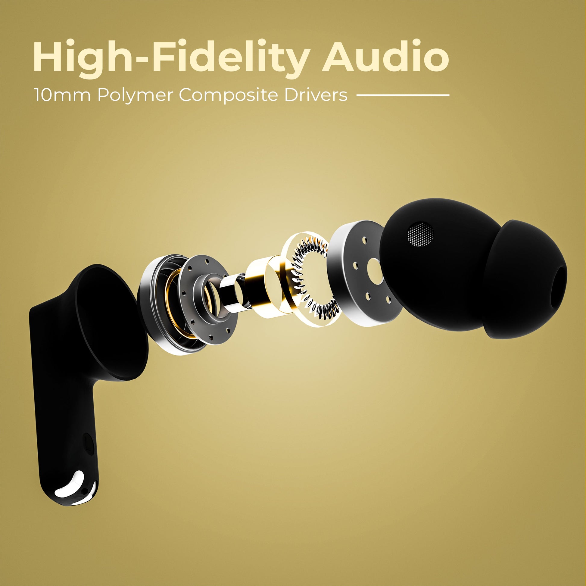 TRIGGR Apex S1 Dual Pairing, 100H Battery, 360º Spatial Soundstage, Quad Mic ENC, Scratch Proof, Rubber Finish Bluetooth Headset