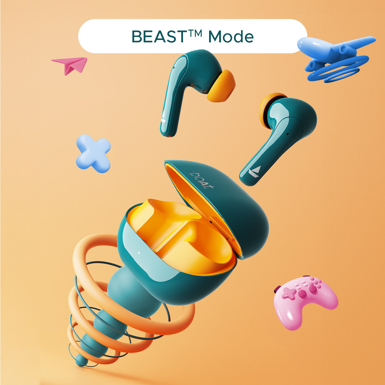 boAt Airdopes 155 | Wireless Earbuds with 40 Hours Playback, ENx™ with Quad Mics, Bluetooth v5.3