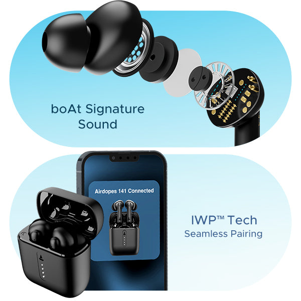 boAt Airdopes 141 | Wireless Earbuds with 42 Hours Playback, ENx™ Technology, BEAST™️ Mode