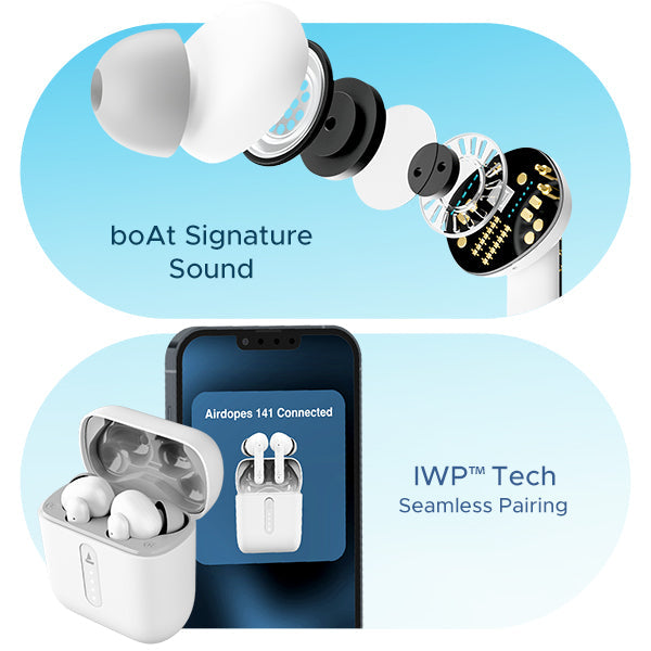 boAt Airdopes 141 | Wireless Earbuds with 42 Hours Playback, ENx™ Technology, BEAST™️ Mode