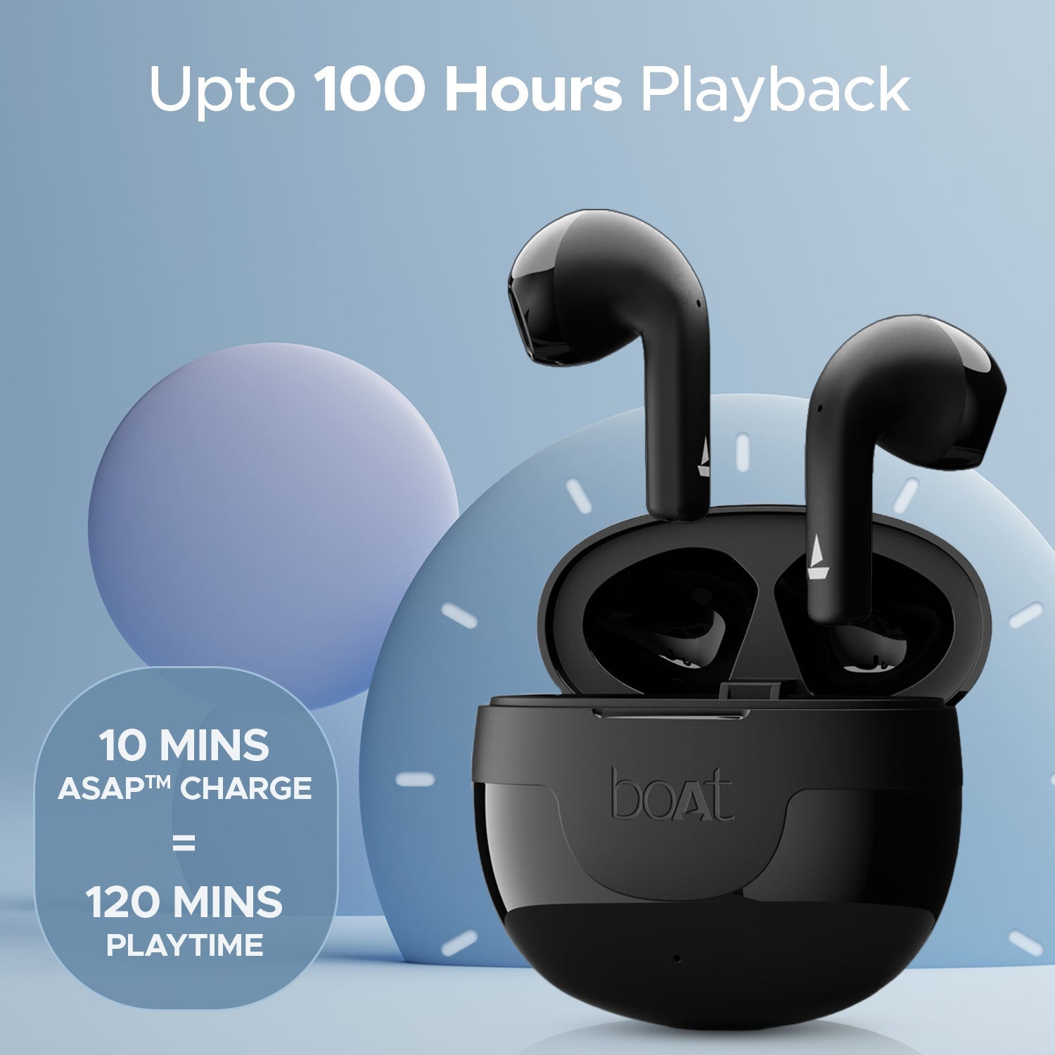 boAt Airdopes Hype | Wireless Earbuds with 100 Hours Playback, ENx™ Technology, ASAP™ Charge, BEAST™ Mode, 13mm Drivers