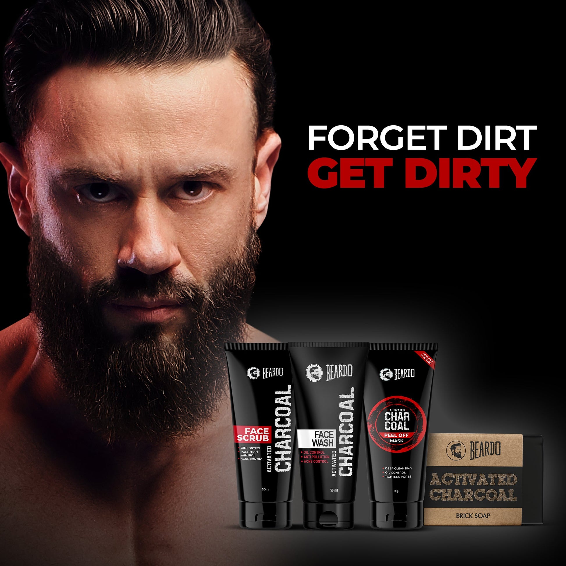 Beardo Charcoal 4-in-1 Combo