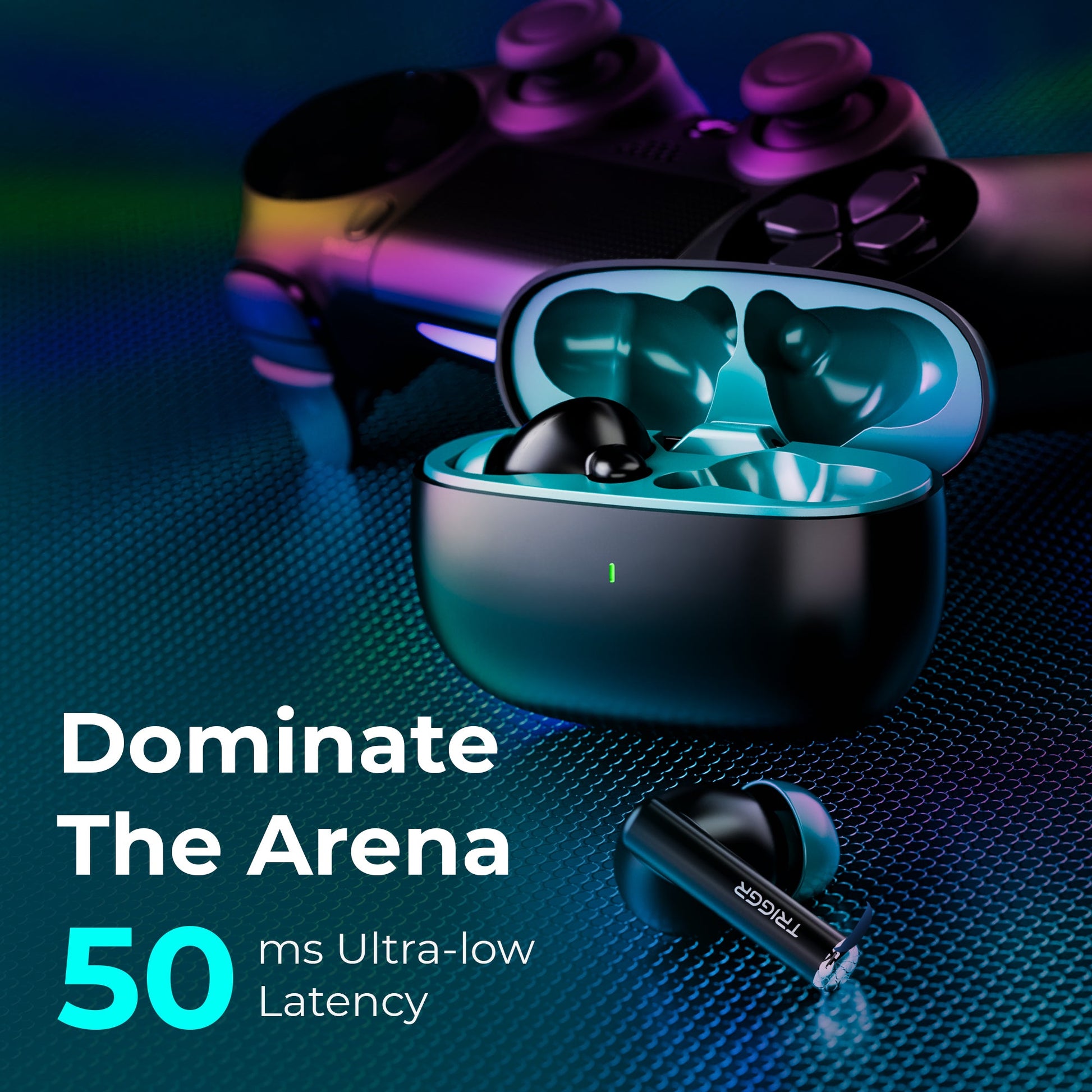 TRIGGR Ultrabuds N1 Neo with ENC, 40Hr Playback, 13mm Drivers, Rich Bass, Fast Charging Bluetooth Headset