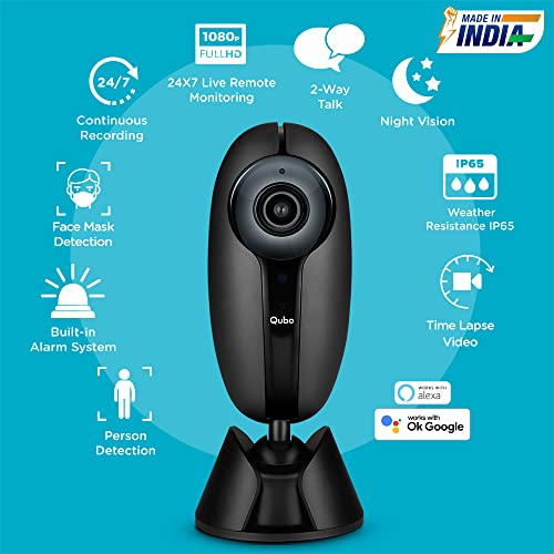 Qubo Outdoor Security Camera (Black) from Hero Group