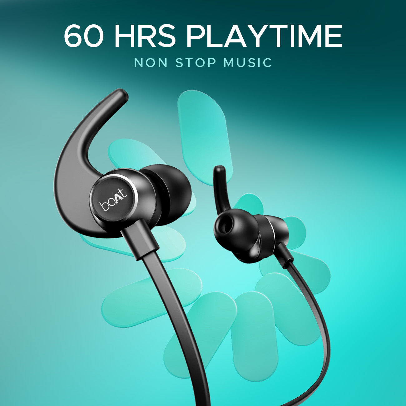 boAt Rockerz 255 Pro+ | Bluetooth Earphone with 10mm drivers, Up to 60 Hours Nonstop Playback, Type-C charging, ASAP™ Charge