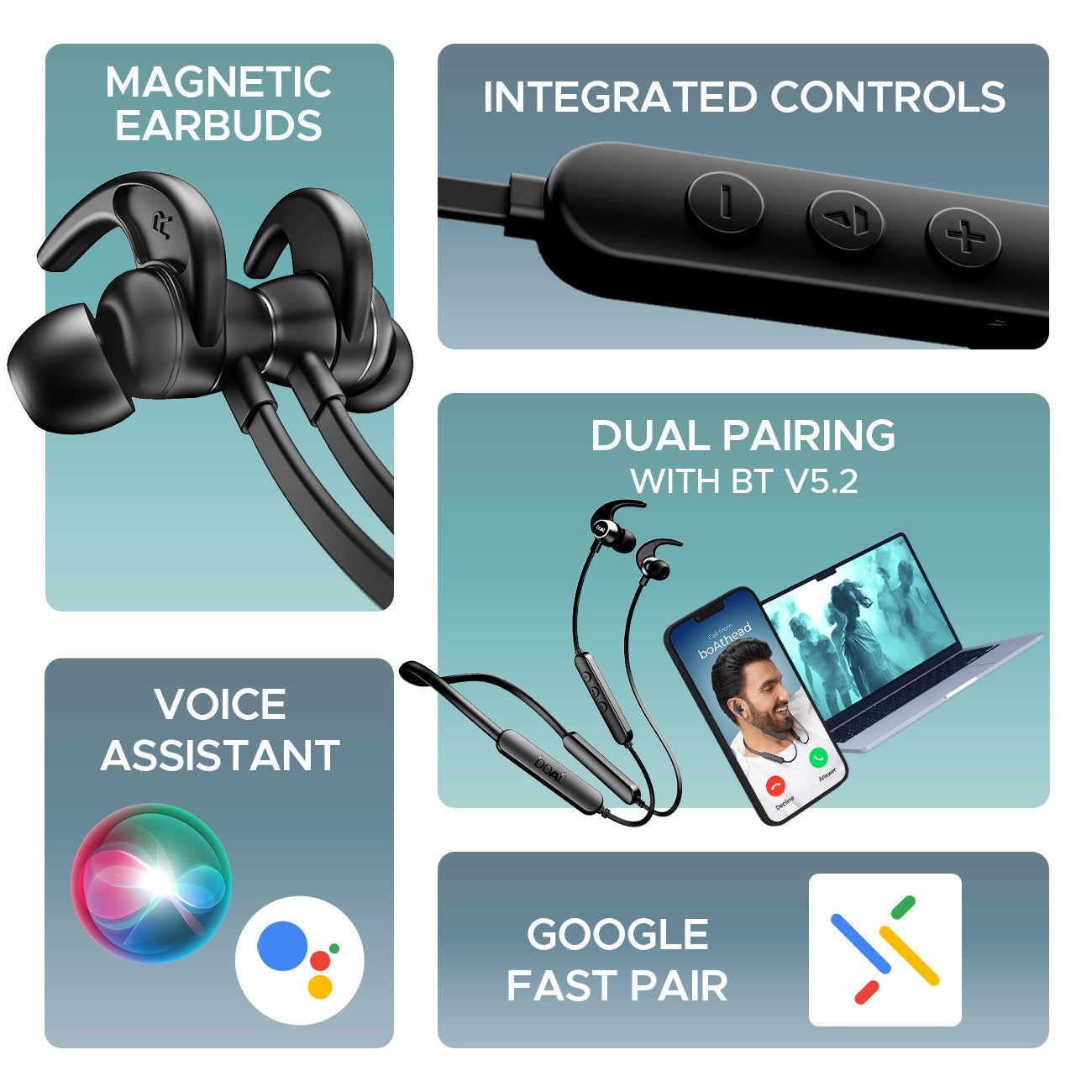 boAt Rockerz 255 Pro+ | Bluetooth Earphone with 10mm drivers, Up to 60 Hours Nonstop Playback, Type-C charging, ASAP™ Charge