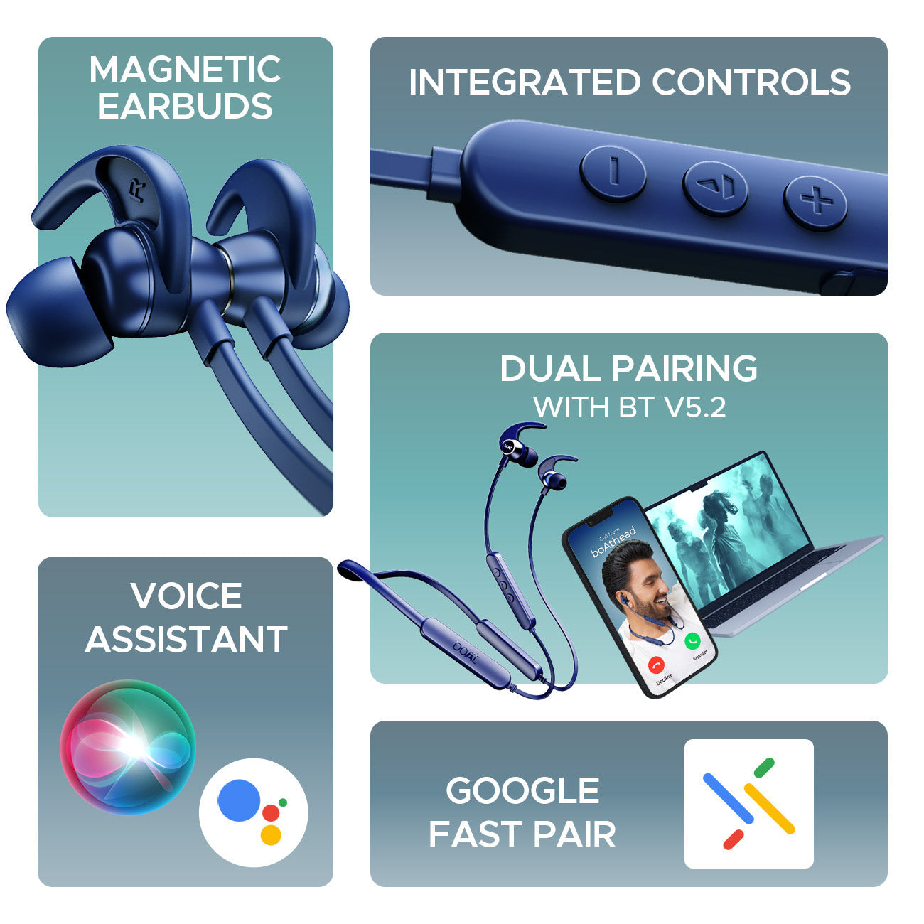 boAt Rockerz 255 Pro+ | Bluetooth Earphone with 10mm drivers, Up to 60 Hours Nonstop Playback, Type-C charging, ASAP™ Charge