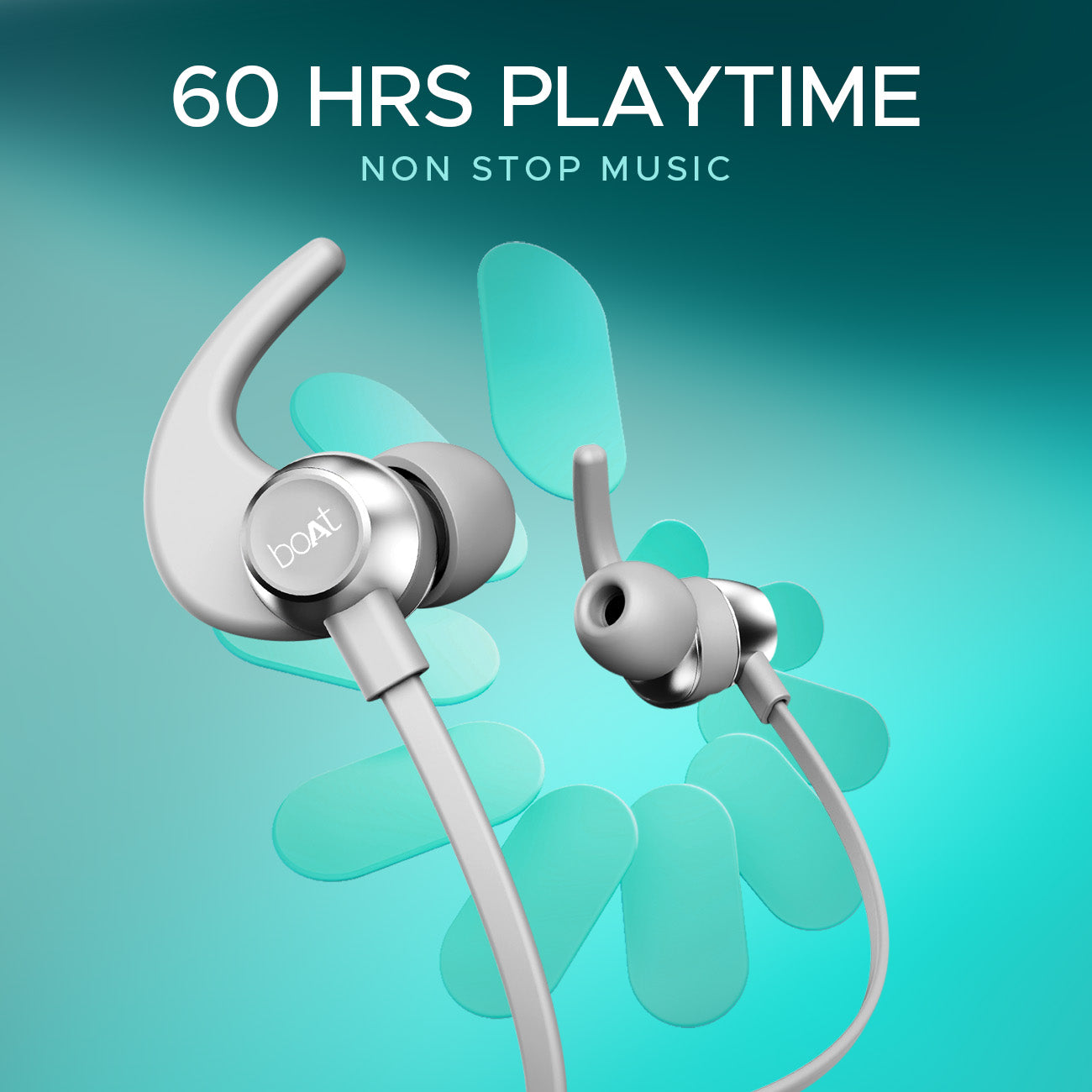 boAt Rockerz 255 Pro+ | Bluetooth Earphone with 10mm drivers, Up to 60 Hours Nonstop Playback, Type-C charging, ASAP™ Charge