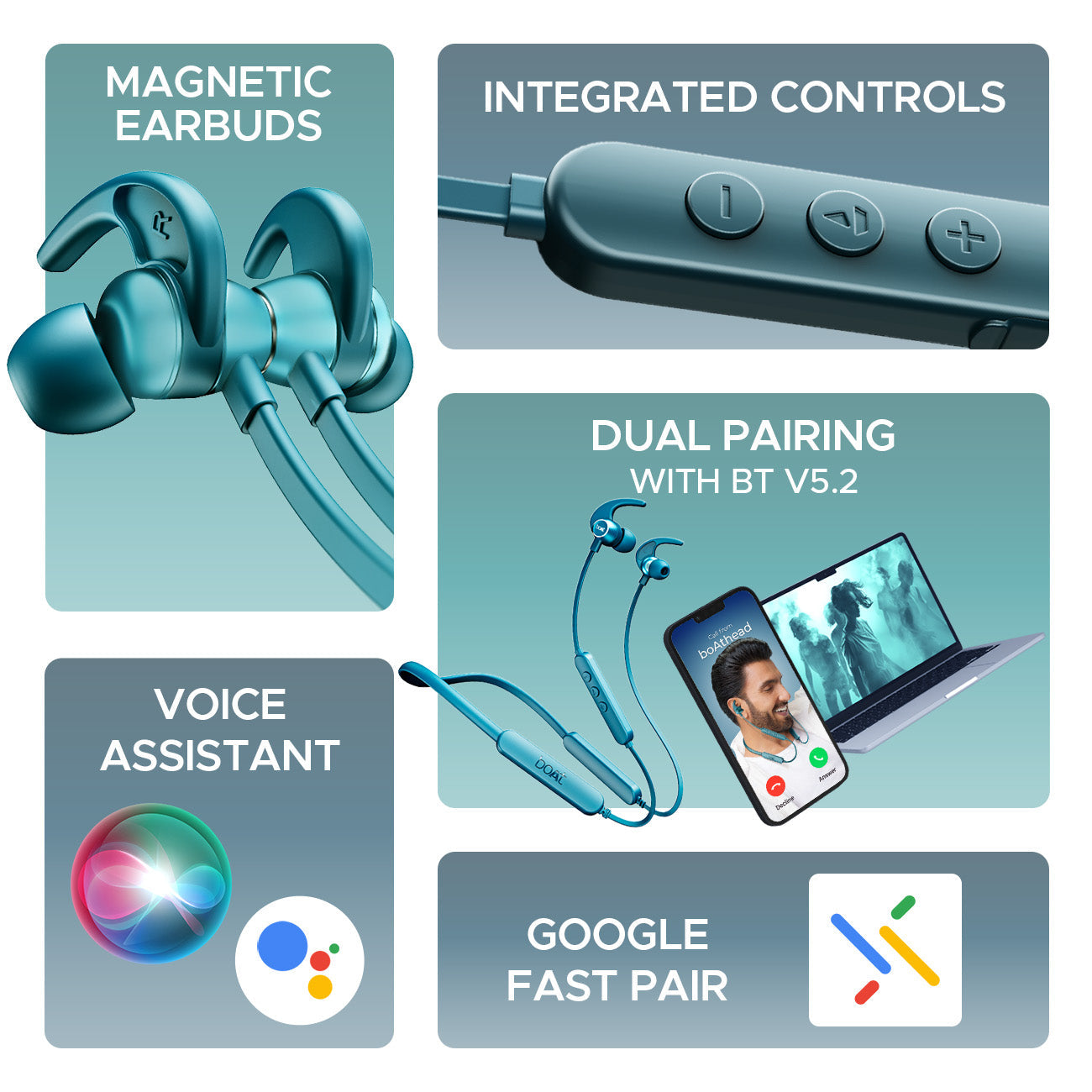 boAt Rockerz 255 Pro+ | Bluetooth Earphone with 10mm drivers, Up to 60 Hours Nonstop Playback, Type-C charging, ASAP™ Charge