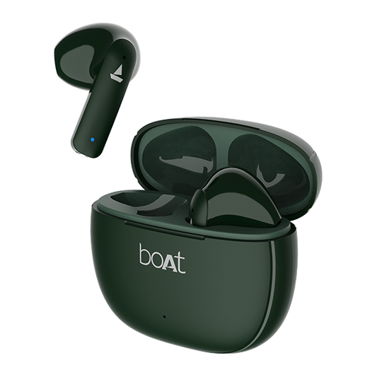 boAt Airdopes 100 | TWS Wireless Earbuds with 50 Hours Playback Time, Quad Microphone, IWP™ technology