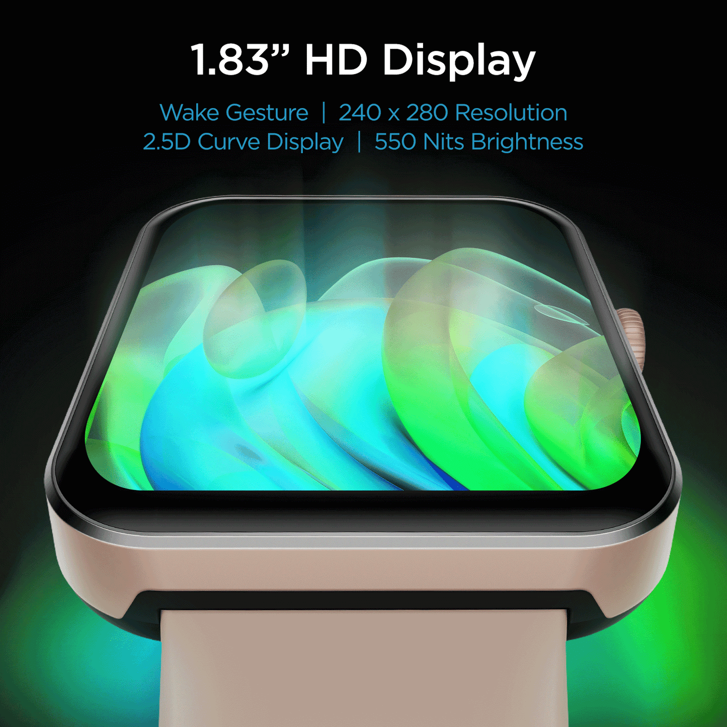 boAt Wave Flex Connect | 1.83" (4.64 cm) Large Display BT Calling Smartwatch, Upto 10 Days Battery, IP68, Dust & Splash Resistance
