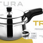 Litex Triply Stainless Steel Pressure Cooker | Induction Compatible | Outer Lid with Safety Lock | Stay-Cool Handles