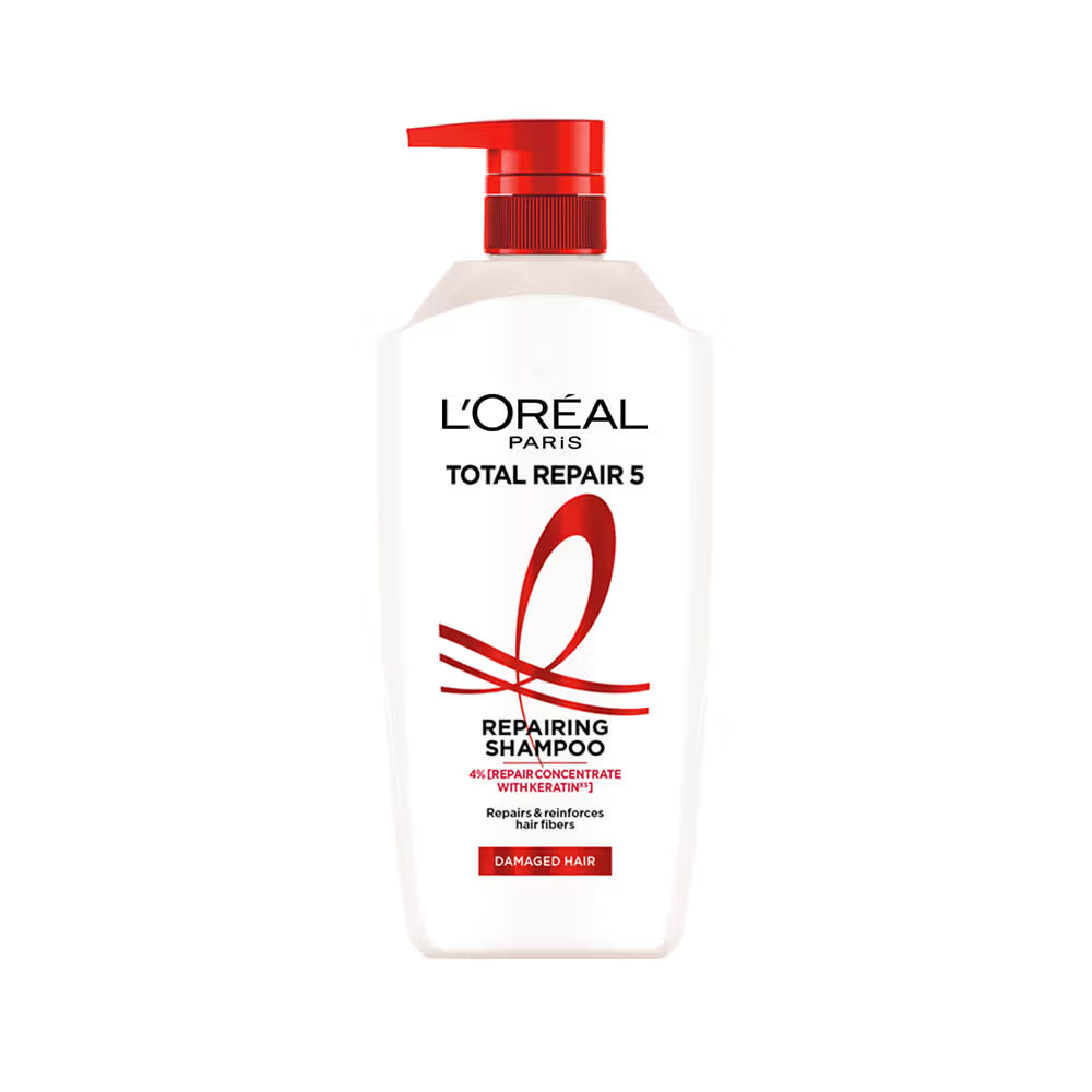 Loreal Paris Total Repair 5 Repairing Shampoo 4 Percent Repair Concentrate with keratin 1000ml