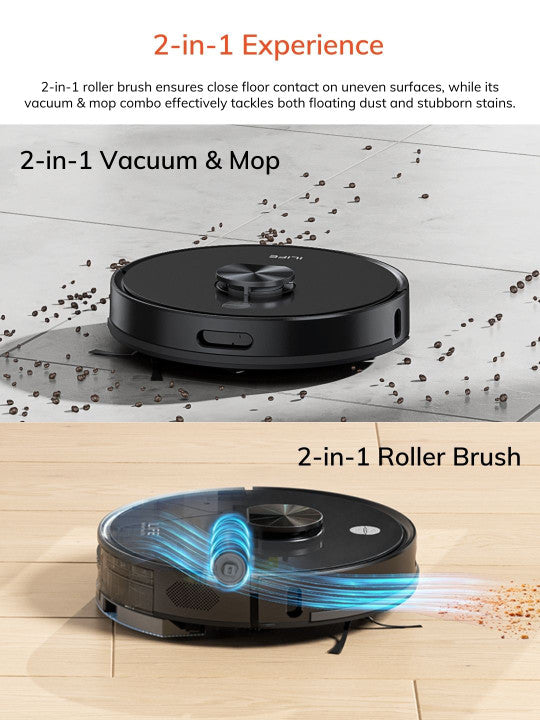 Black A20 LiDAR Robot Vacuum Cleaner