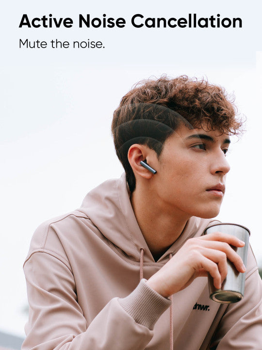 DIZO Gopods with Active Noise Cancellation by realme TechLife- Smokey Grey , True Wireless
