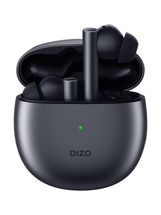 DIZO Gopods with Active Noise Cancellation by realme TechLife- Smokey, True Wireless
