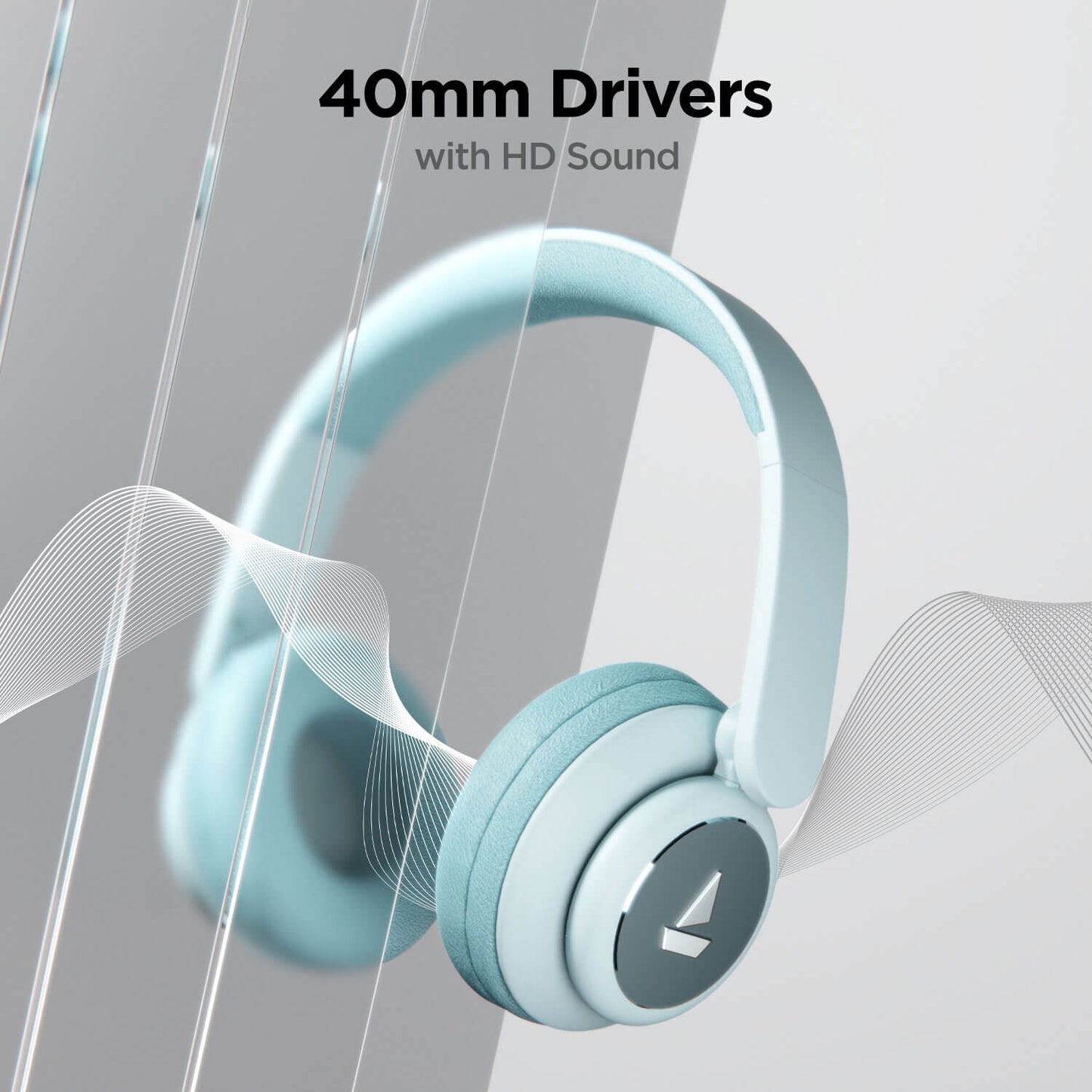 Rockerz 450 | Over Ear Bluetooth Headphones with Upto 15 Hours Playback, Adaptive Headband, 40mm Dynamic Driver, 300 mah Battery
