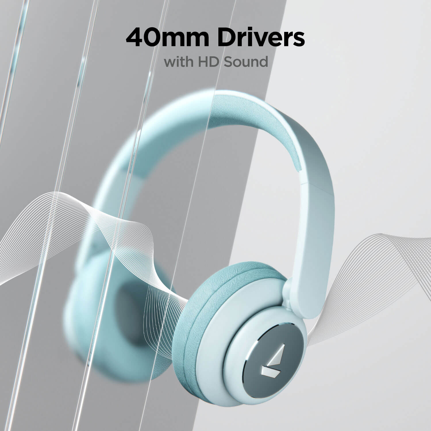 Rockerz 450 | Over Ear Bluetooth Headphones with Upto 15 Hours Playback, Adaptive Headband, 40mm Dynamic Driver, 300 mah Battery