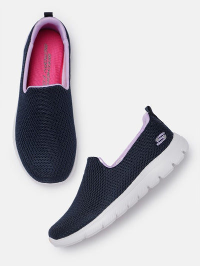 Skechers Women Summits Textured Slip-On Sneakers