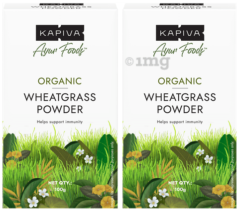 Kapiva Organic Wheatgrass Powder (100gm Each)