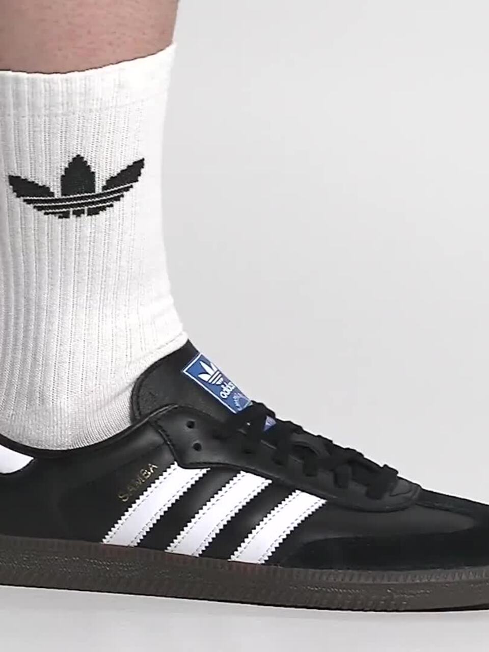 ADIDAS Originals Men Black Samba Og Leather Sneakers