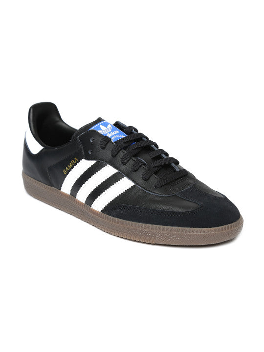 ADIDAS Originals Men Black Samba Og Leather Sneakers