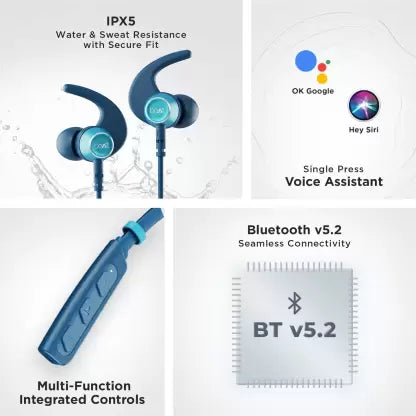 boAt Rockerz 235 Pro | Wireless Bluetooth Neckband with Up To 20 Hours Playback, BEAST™ Mode, ENx™ Technology